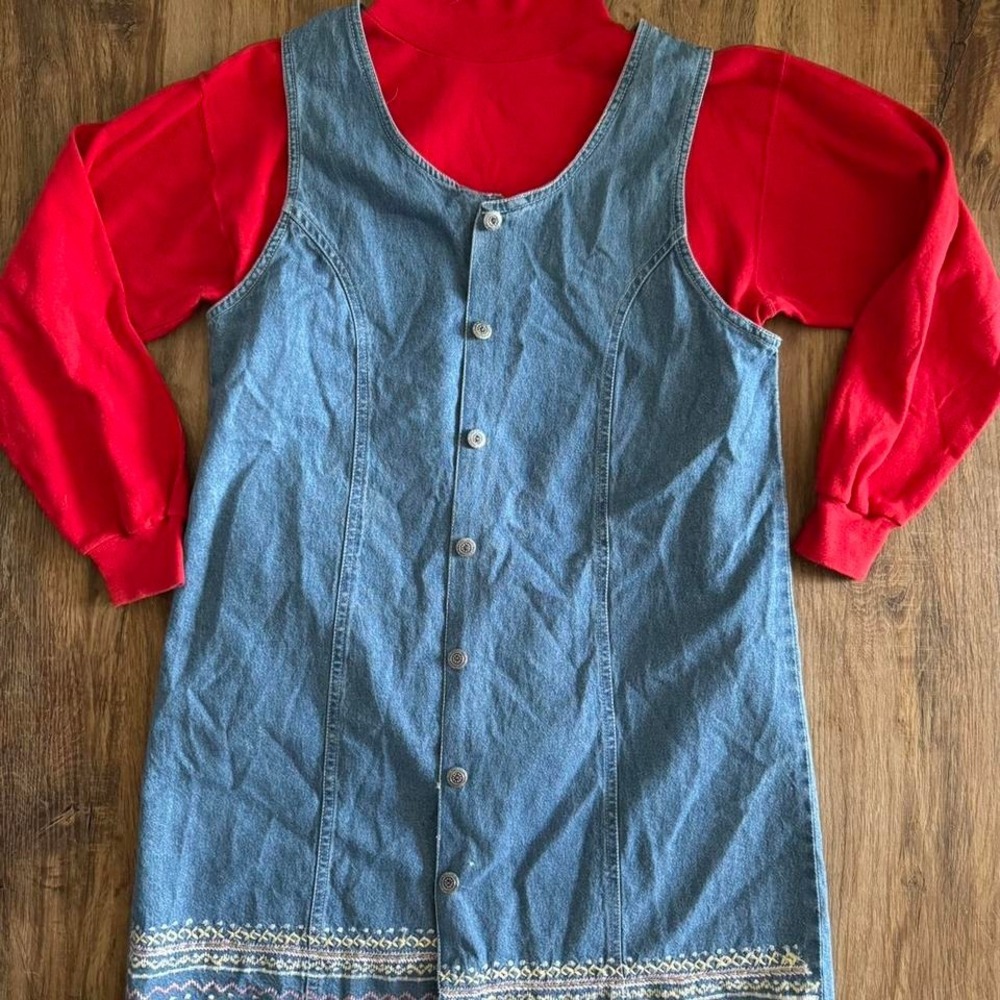 Vintage Denim Dress Set